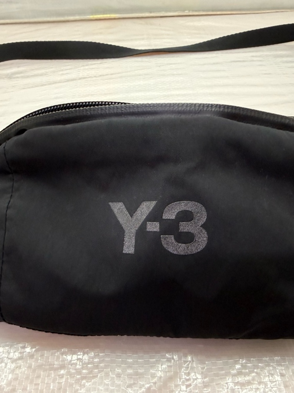 Y-3 Black Logo Waist Bag